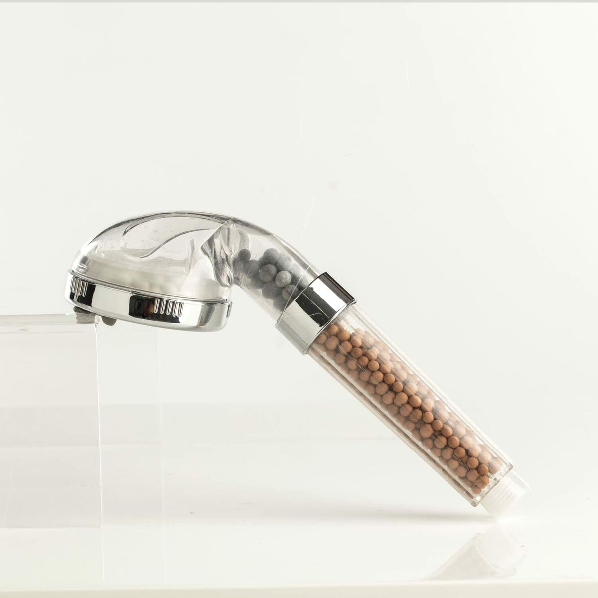 Soffione 5five Simply Smart Trasparente ABS Cromato Ø 7,9 x 7,5 x 24,5 cm Pietre minerali e rilassanti 5 S7909746_3