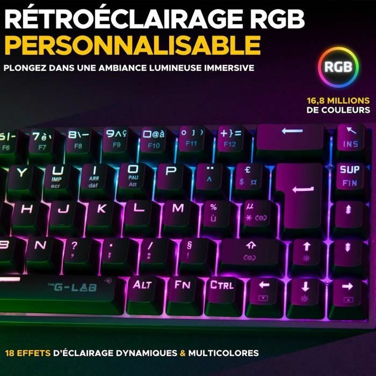 Tastiera The G-Lab KEYZ TITAN Bianco 4 S71011959_2