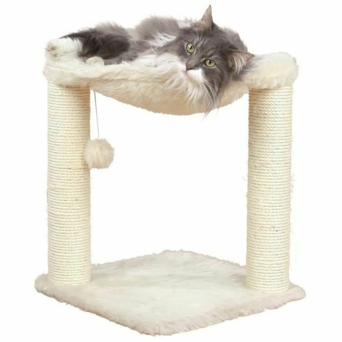 Albero tiragraffi per gatti Trixie Baza Crema Legno Sisal 50 cm 3 S7138597_1