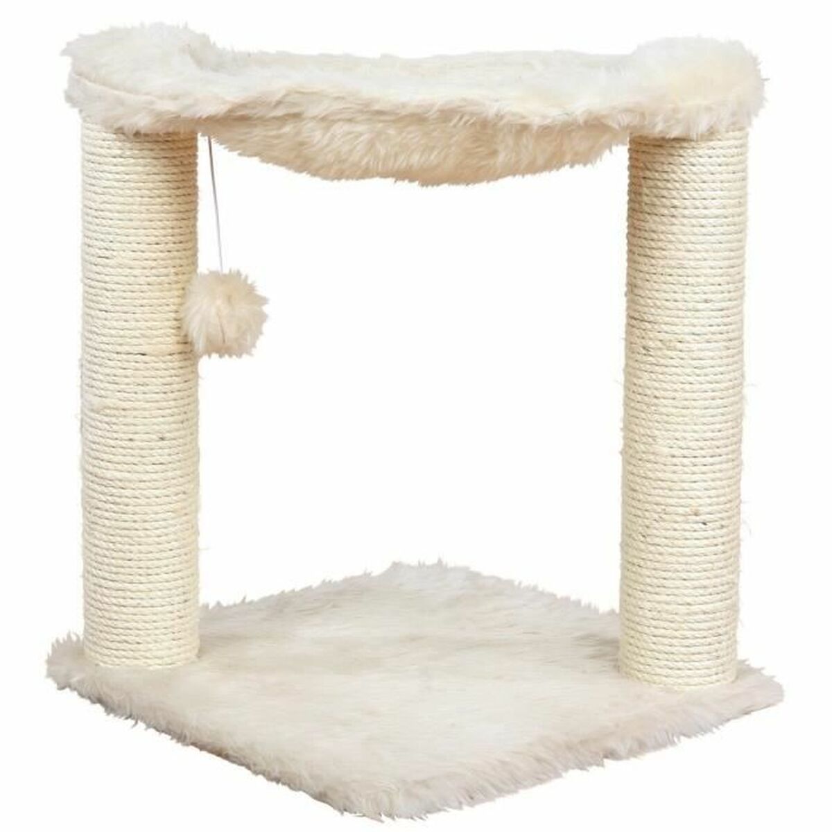 Albero tiragraffi per gatti Trixie Baza Crema Legno Sisal 50 cm 2 S7138597_0