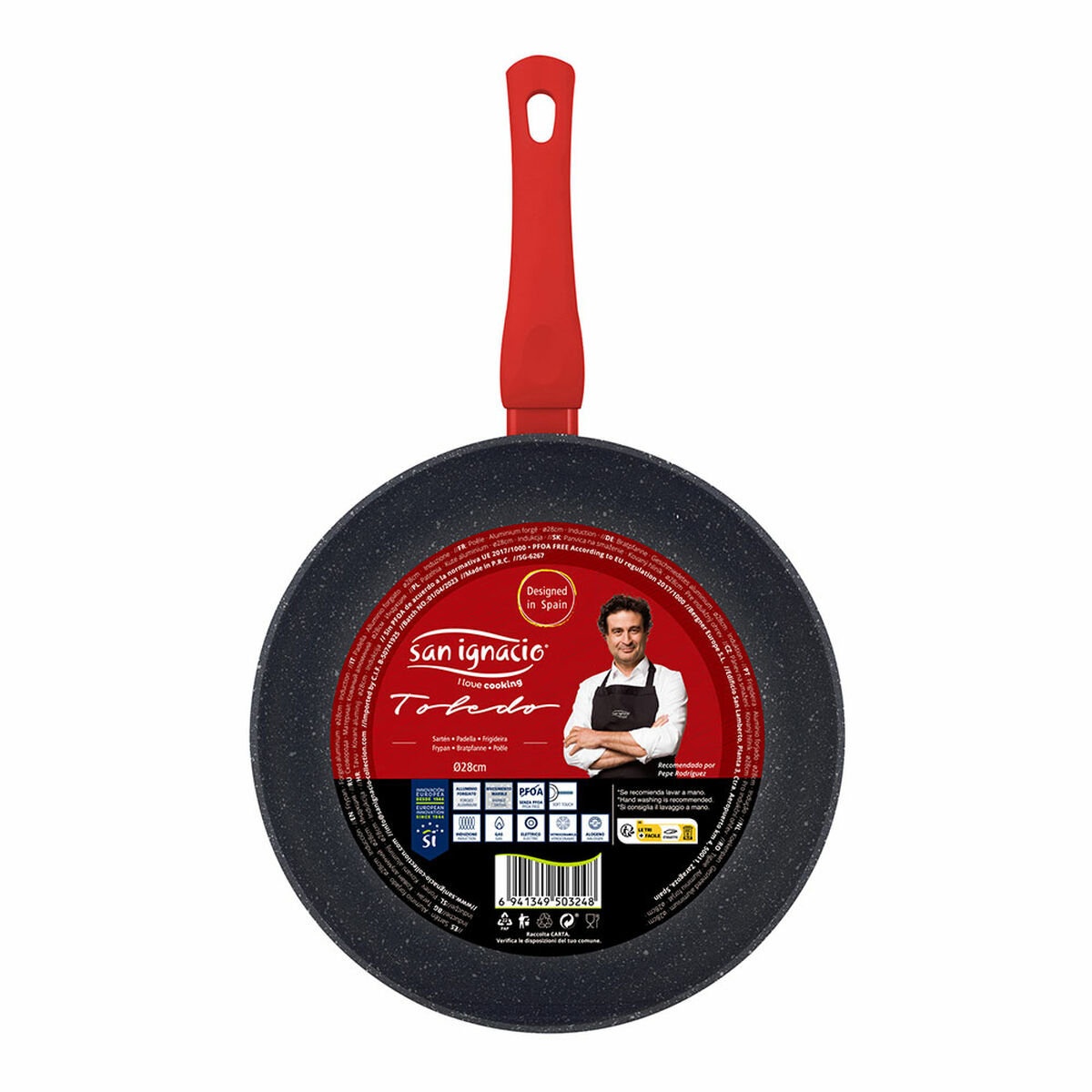 Padella San Ignacio Toledo SG-6287 Ø 28 cm Nero Alluminio 6 S7923201_4