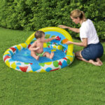 Bestway Piscina Gonfiabile Infantile Apprendimento 120x117x46 cm +4 mesi Giardino 52378