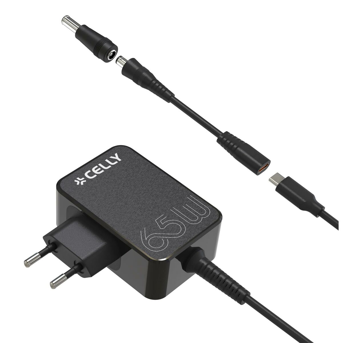 Caricabatterie da Parete Celly TCTIPS65WBK Nero 65 W 3 S77101945_1