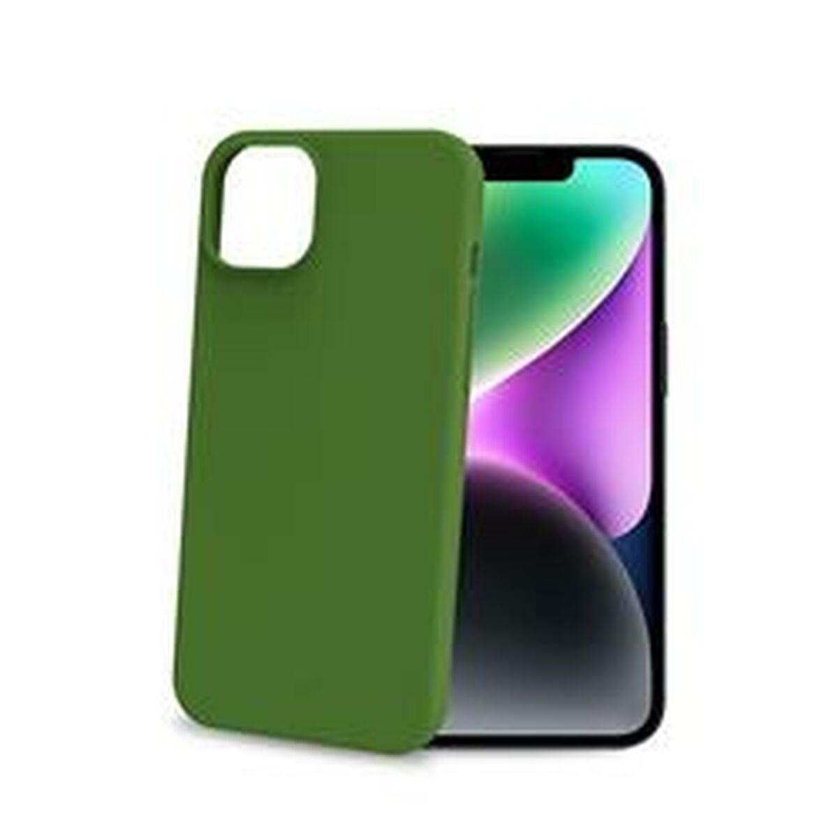 Custodia per Cellulare Celly iPhone 15 Verde 2 S7798681_0