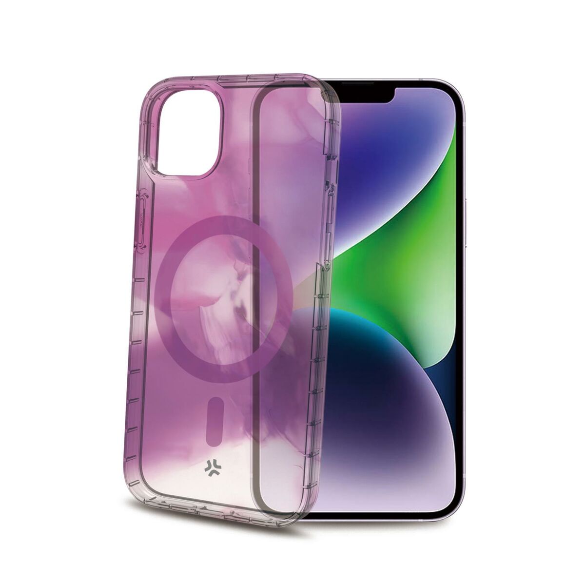 Custodia per Cellulare Celly iPhone 15 Plus Viola Trasparente 3 S7798487_1
