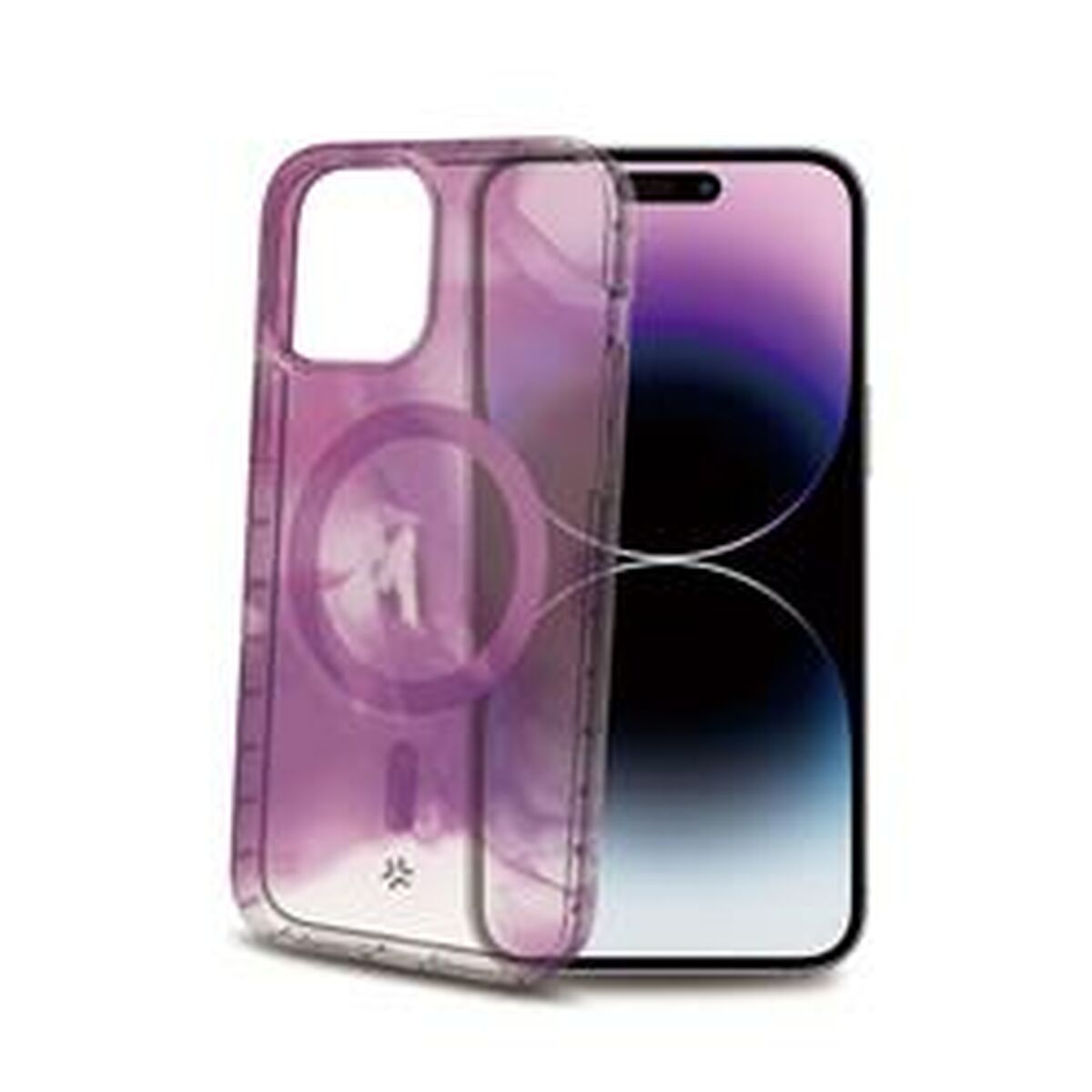 Custodia per Cellulare Celly iPhone 15 Pro Max Viola Trasparente 2 S7798490_0