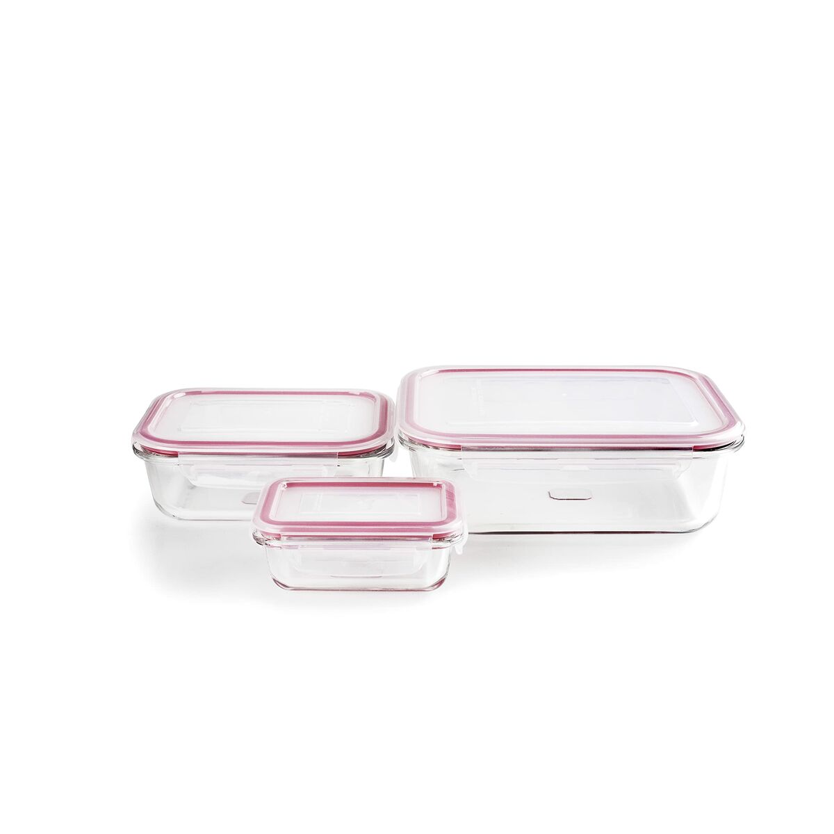 Set di Contenitori da Cucina Ermetici Impilabili Ibili 754750 3 Unità 3 S7924382_1