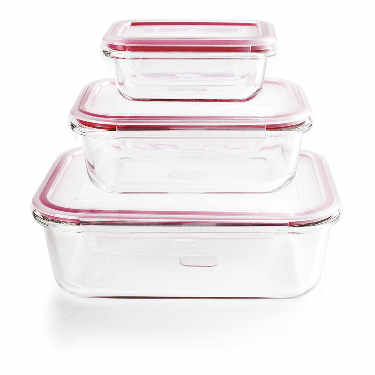 Set di Contenitori da Cucina Ermetici Impilabili Ibili 754750 3 Unità 2 S7924382_0