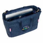 Borsa Benetton Denim Azzurro 40 x 31 x 17 cm