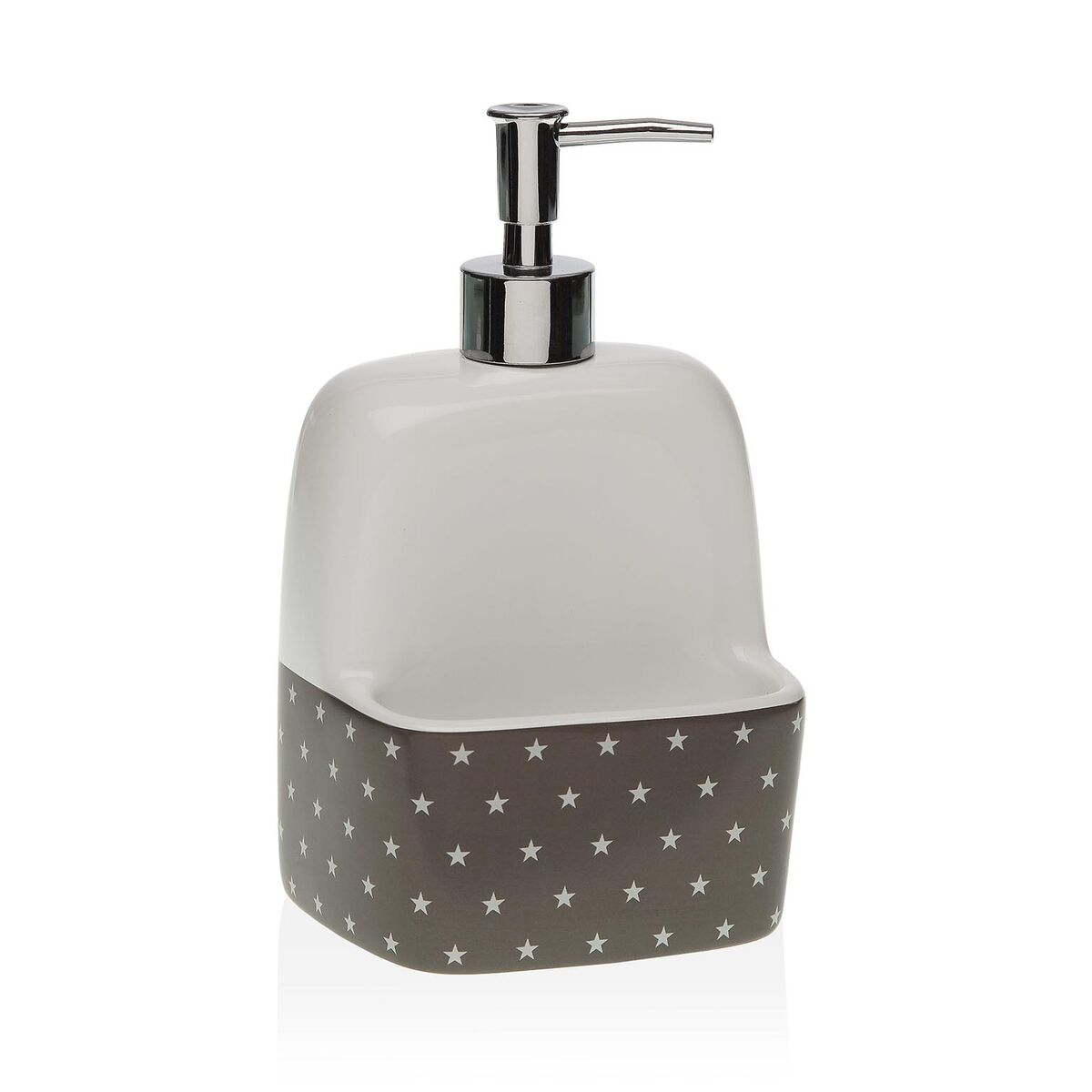 Dispenser di Sapone Versa Stars Soft Ceramica ABS Dolomite 11 x 20,5 x 11 cm 2 S3414122_0
