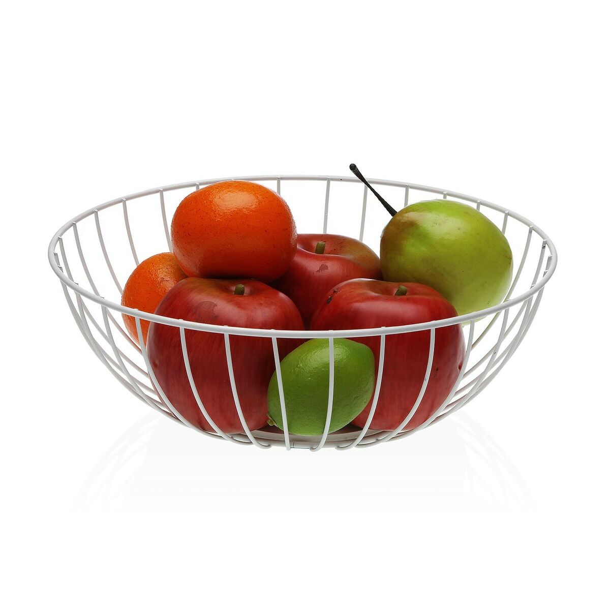Portafrutta Versa Bicicletta Metallo Acciaio Legno MDF 28 x 10 x 28 cm 3 S3412035_1
