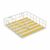 Portatovagliolo Versa Giallo Metallo 35 x 0,03 x 25 cm Righe 1 S3412559_0