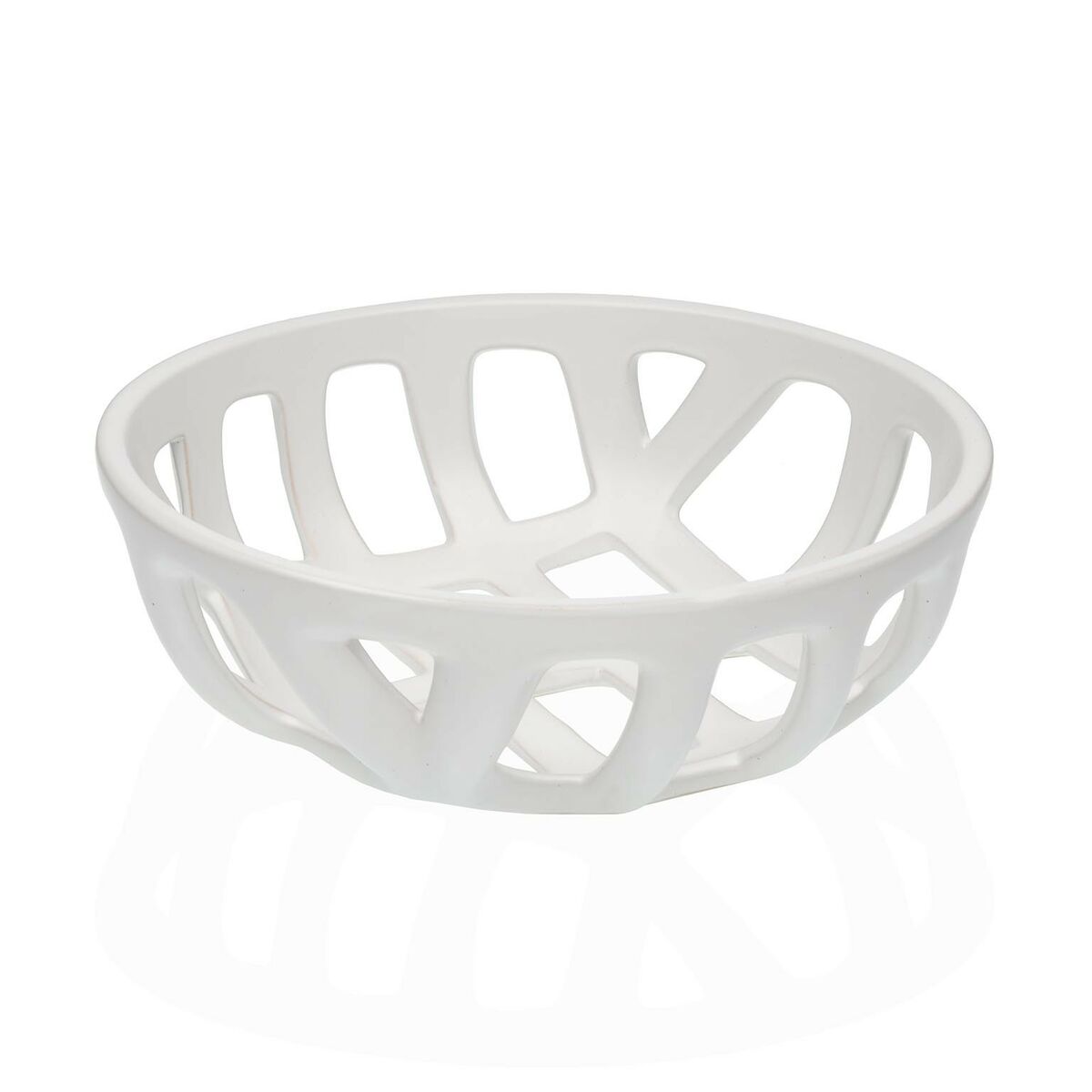 Portafrutta Versa Bianco Ceramica Dolomite 26,4 x 8,5 x 26,4 cm 2 S3412619_0