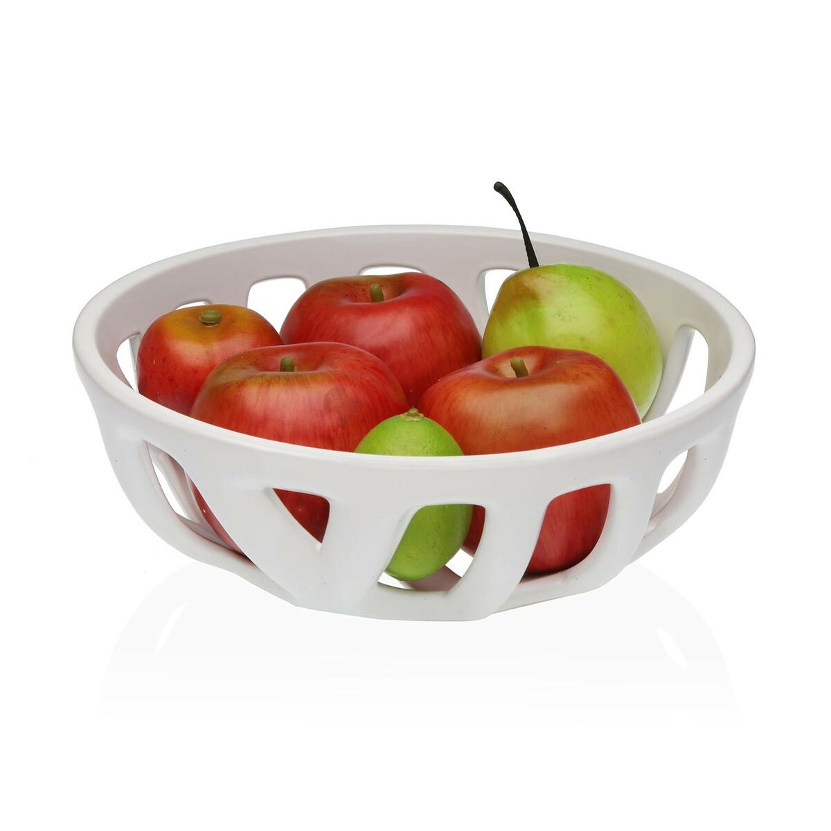 Portafrutta Versa Bianco Ceramica Dolomite 26,4 x 8,5 x 26,4 cm 3 S3412619_1