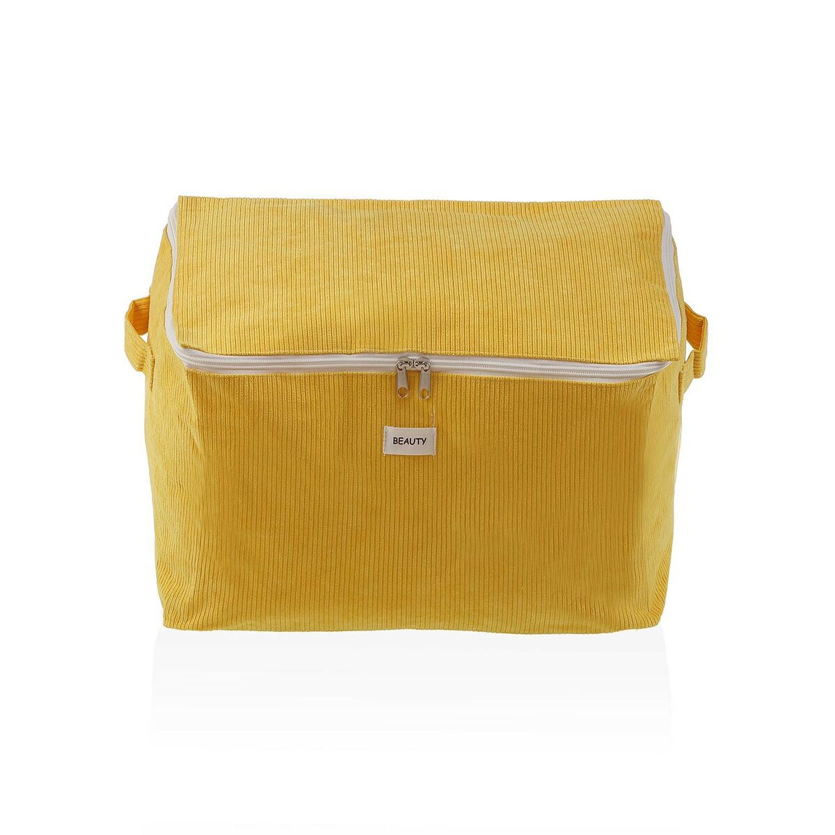 Scatole Portaoggetti Versa Corduroy 38 x 26 x 26 cm Giallo 2 S3412723_0