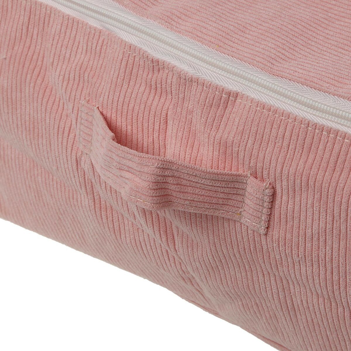 Scatole Portaoggetti Versa Corduroy 50 x 20 x 70 cm Rosa 4 S3412732_2