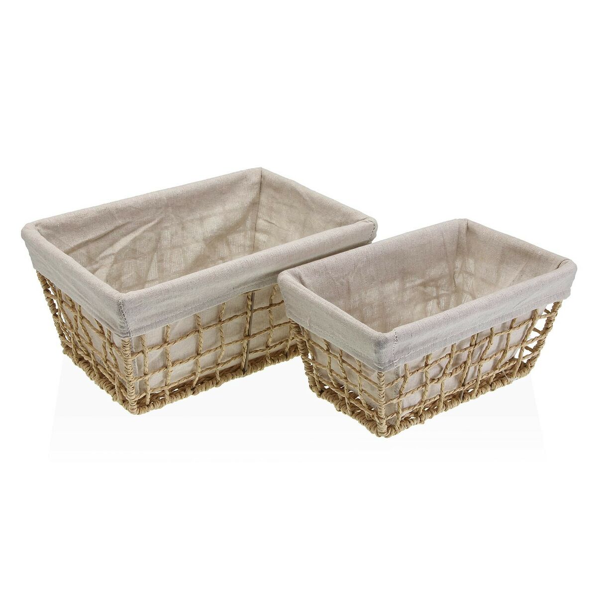Cesto per i Panni Versa Nadir Marrone Alghe marine 22 x 15 x 32 cm 2 S3413929_0