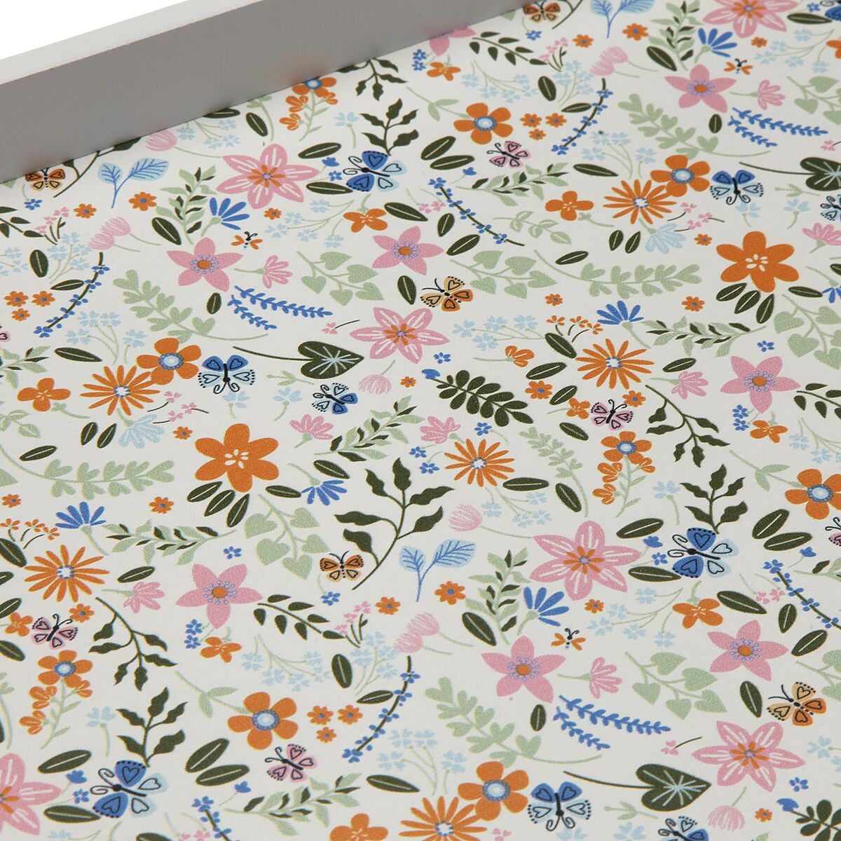 Vassoio Versa Legno MDF 24 x 4,5 x 34 cm Fiori 3 S3414430_1