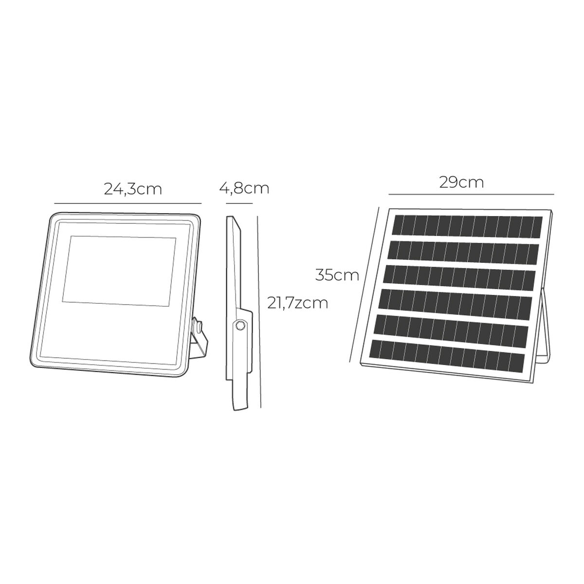 Faro Proiettore EDM 31858 Slim 200 W 1800 Lm Solare (6500 K) 7 S7922903_5