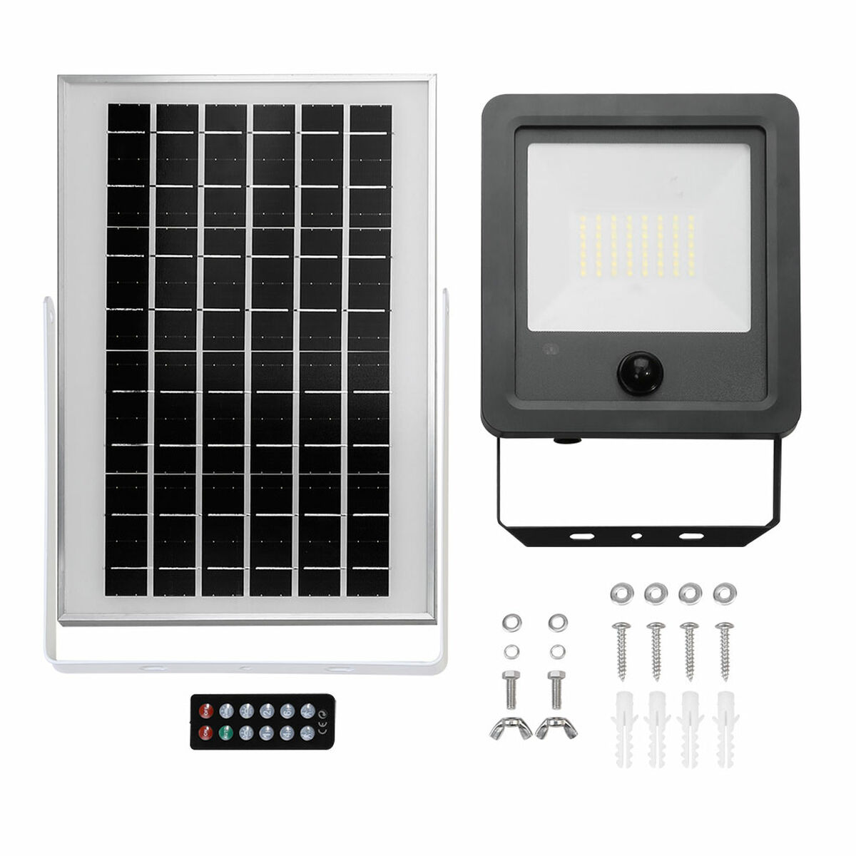 Faro Proiettore EDM 31863 300 W 1800 Lm 3500 lm Solare Sensore di Movimento (6500 K) 6 S7922907_4