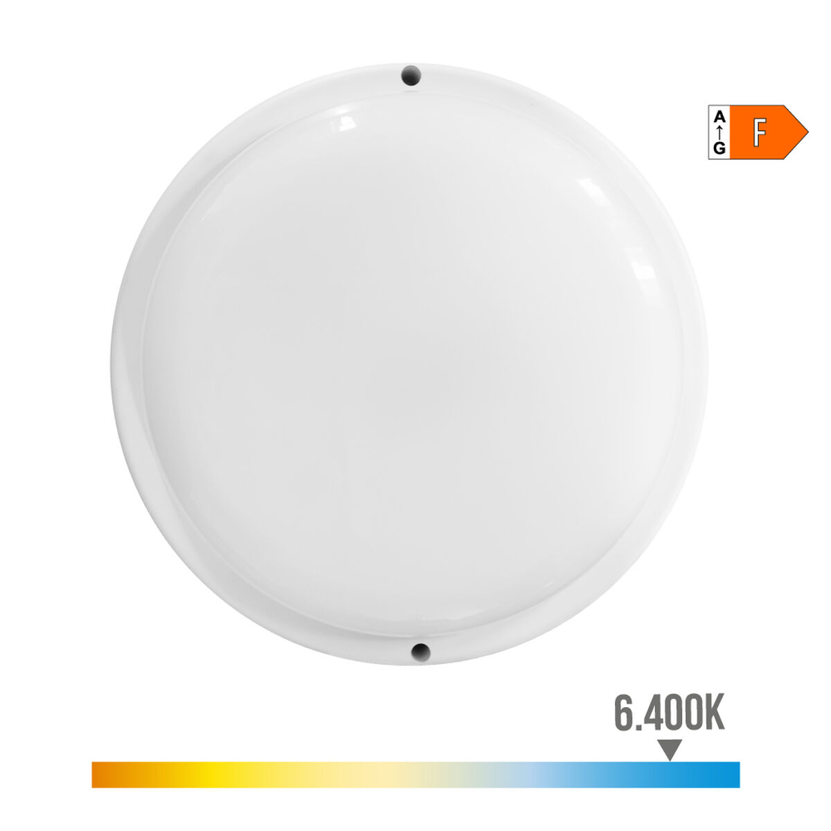 Applique da Parete EDM 32447 Bianco Plastica F 18 W 120 W 1820 Lm Sensore di Movimento Sensore di luce Rotondo (6400 K) 3 S7922909_1
