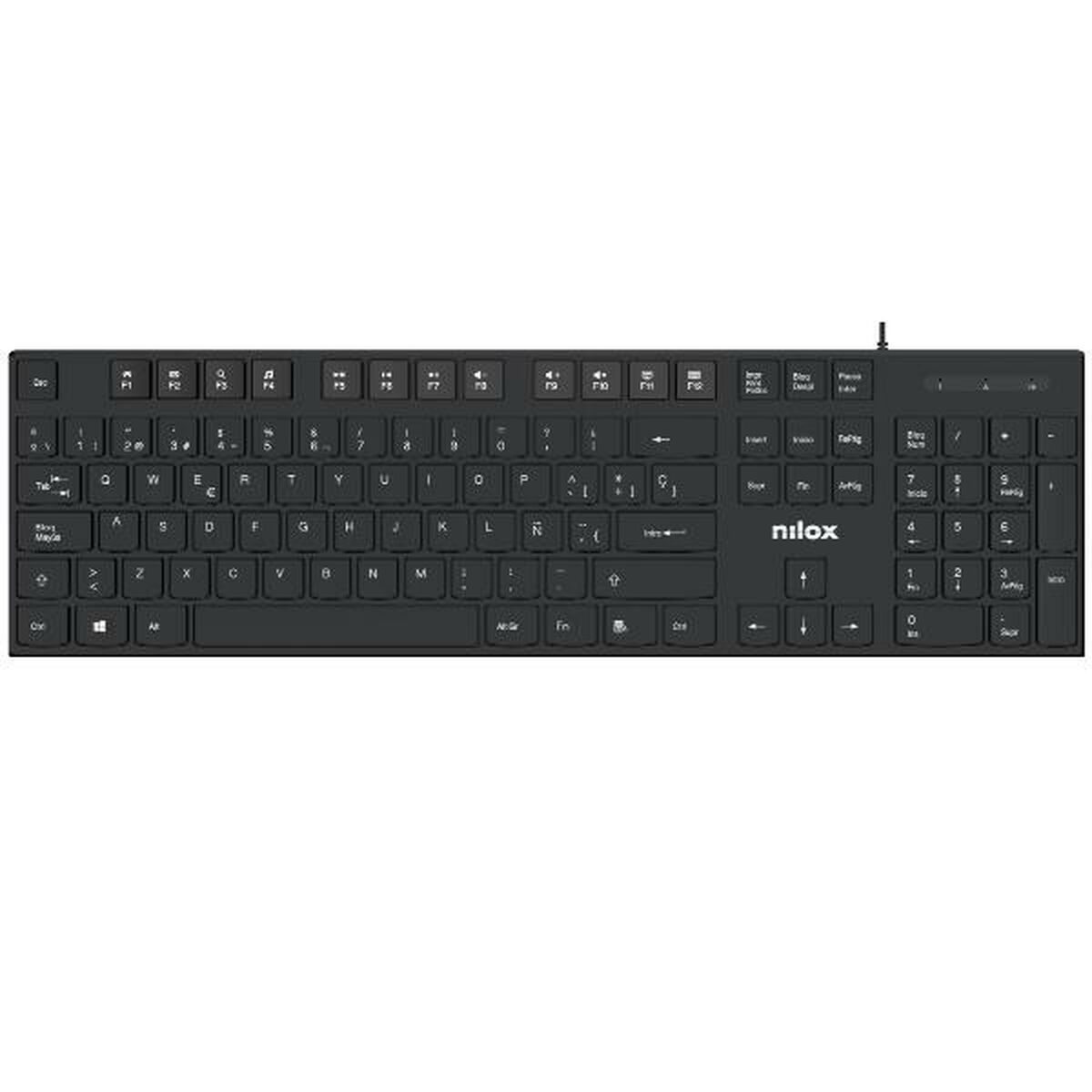 Tastiera Nilox NXKBE000012 Nero Qwerty in Spagnolo 3 S77175437_1