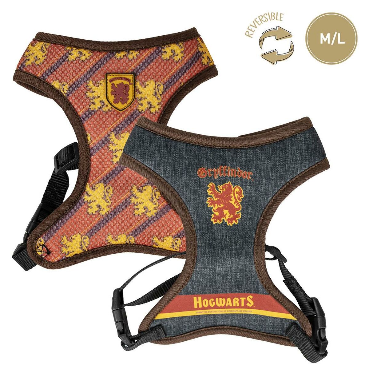 Imbracatura per Cani Harry Potter Reversibile Rosso M 4 S0738363_2