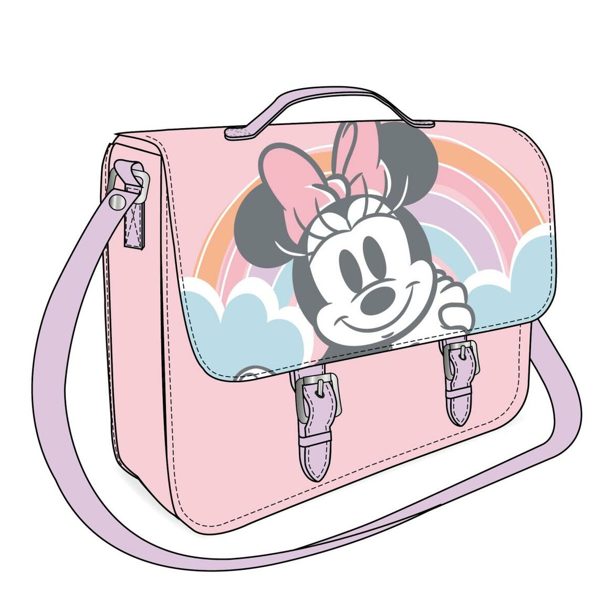Borsa Minnie Mouse Rosa 18.5 x 16.5 x 5.3 cm 3 S0738553_1