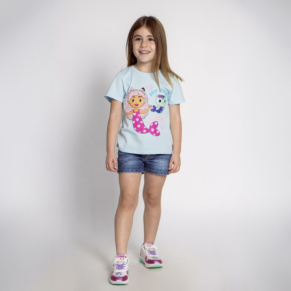 Maglia a Maniche Corte per Bambini Gabby's Dollhouse Turchese 6 S0739536_4