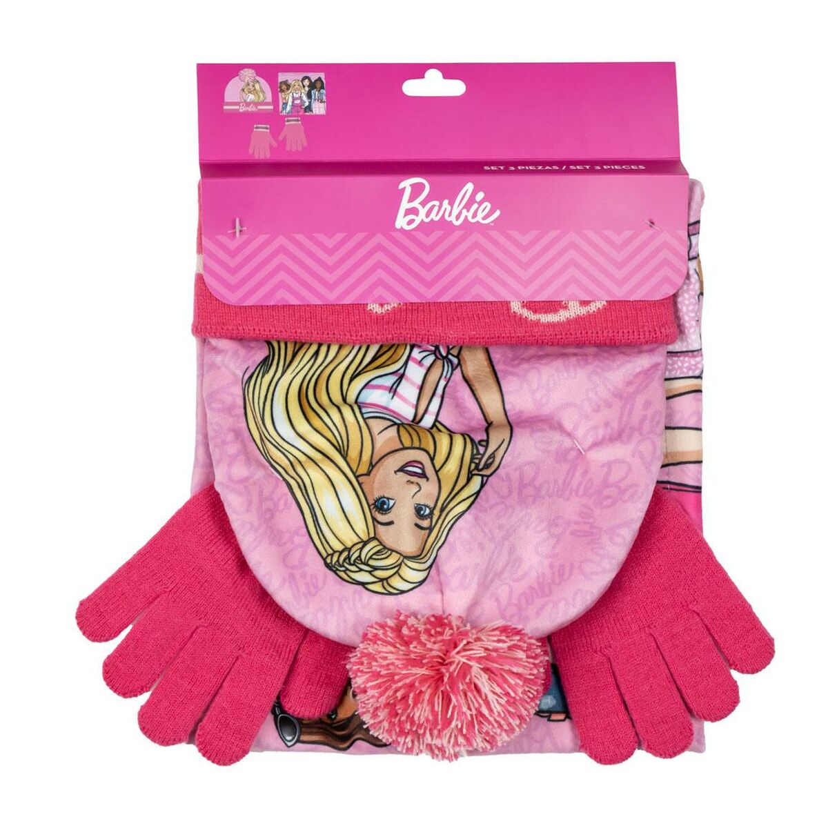 Berretto per Bambini Barbie Rosa (Taglia unica) 4 S0741148_2