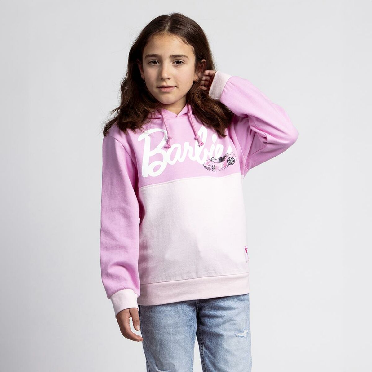 Felpa con Cappuccio Bambino Barbie Rosa 6 S0741284_4
