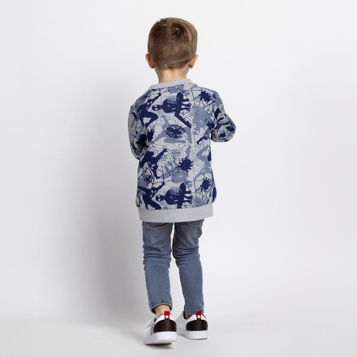 Felpa senza Cappuccio Bambino Spider-Man Grigio 4 S0741279_2