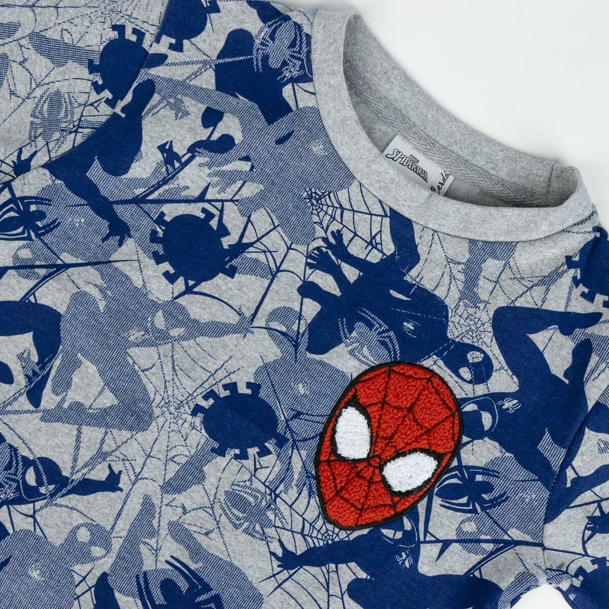 Felpa senza Cappuccio Bambino Spider-Man Grigio 5 S0741279_3