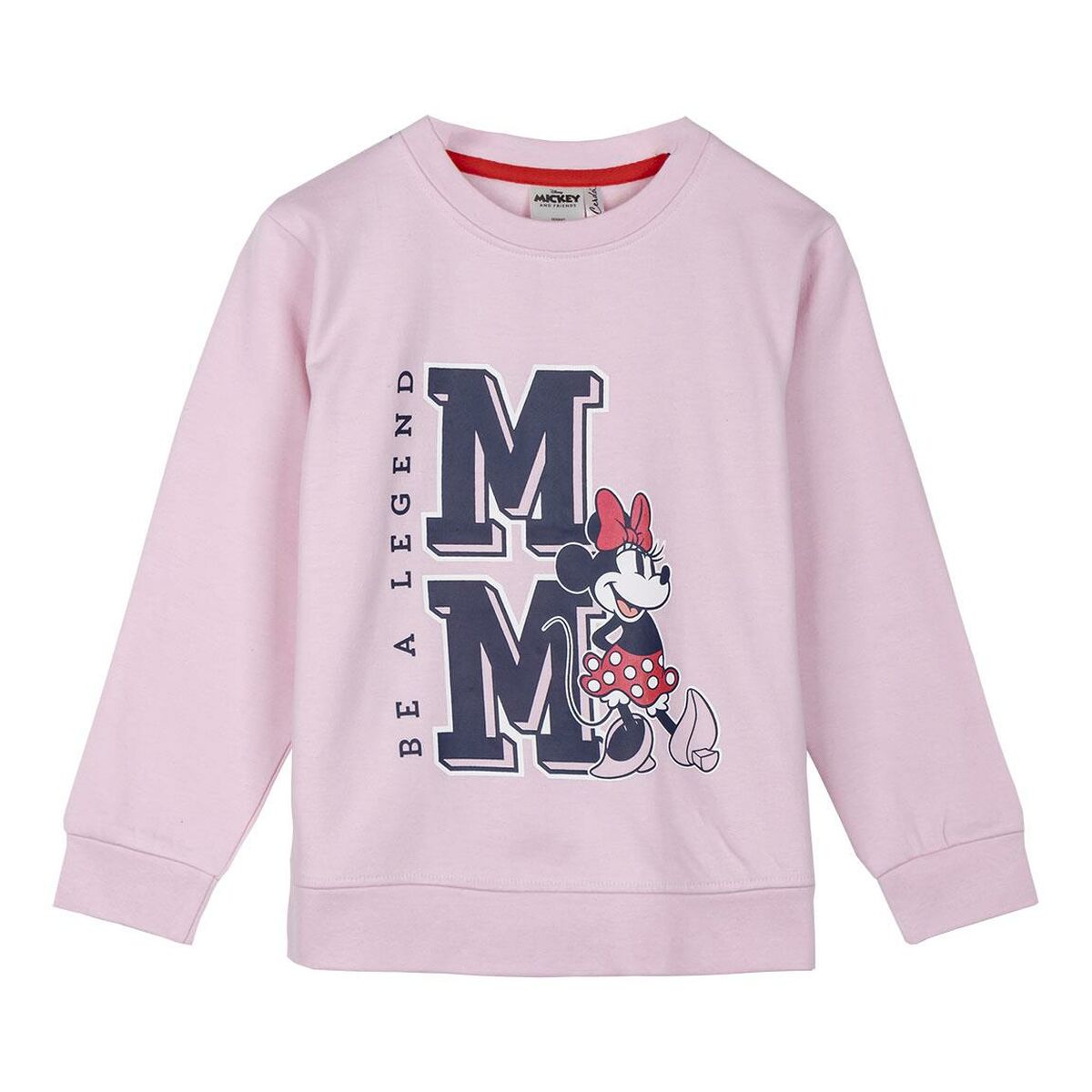 Felpa senza Cappuccio Bambino Minnie Mouse Rosa 2 S0741282_0