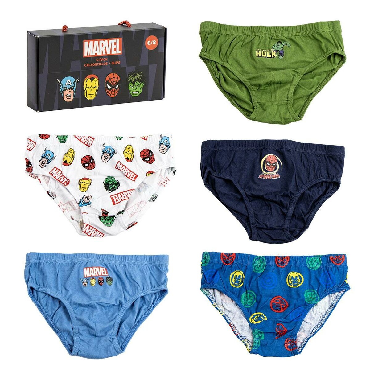 Pacco di Slip da Uomo Marvel Multicolore 5 Unità 2 S0741786_0