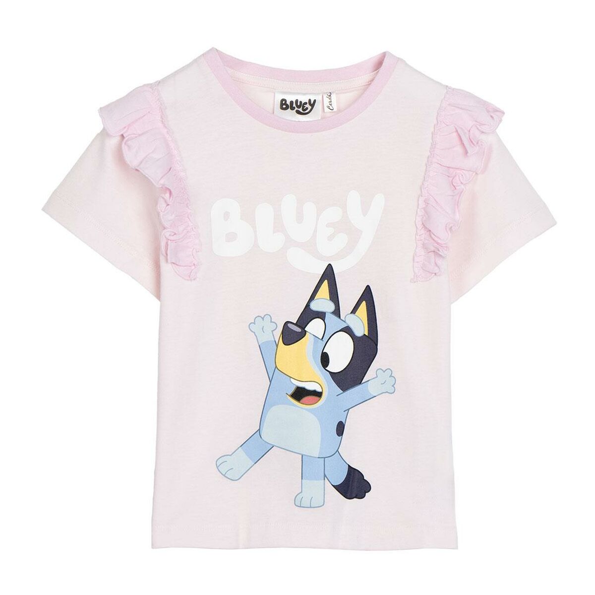 Maglia a Maniche Corte per Bambini Bluey Rosa chiaro 2 S0742413_0