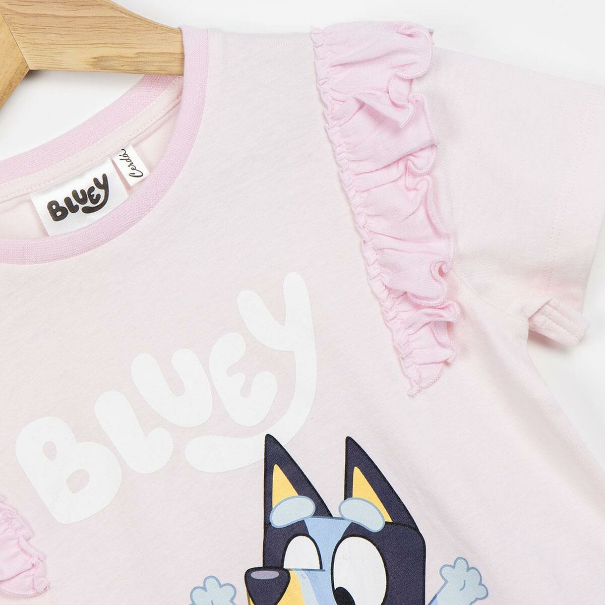 Maglia a Maniche Corte per Bambini Bluey Rosa chiaro 4 S0742413_2