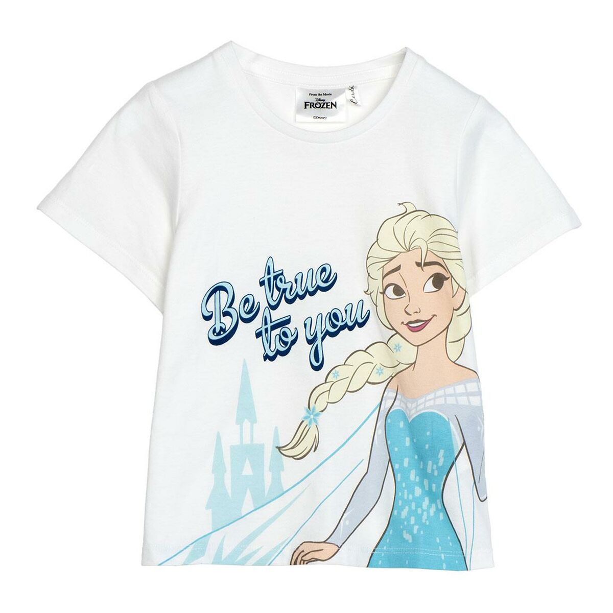 Maglia a Maniche Corte per Bambini Frozen Bianco 2 S0742397_0