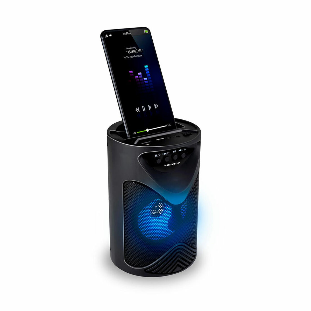 Altoparlante Bluetooth Dunlop TWS 15 W Nero USB 2 S7923104_0