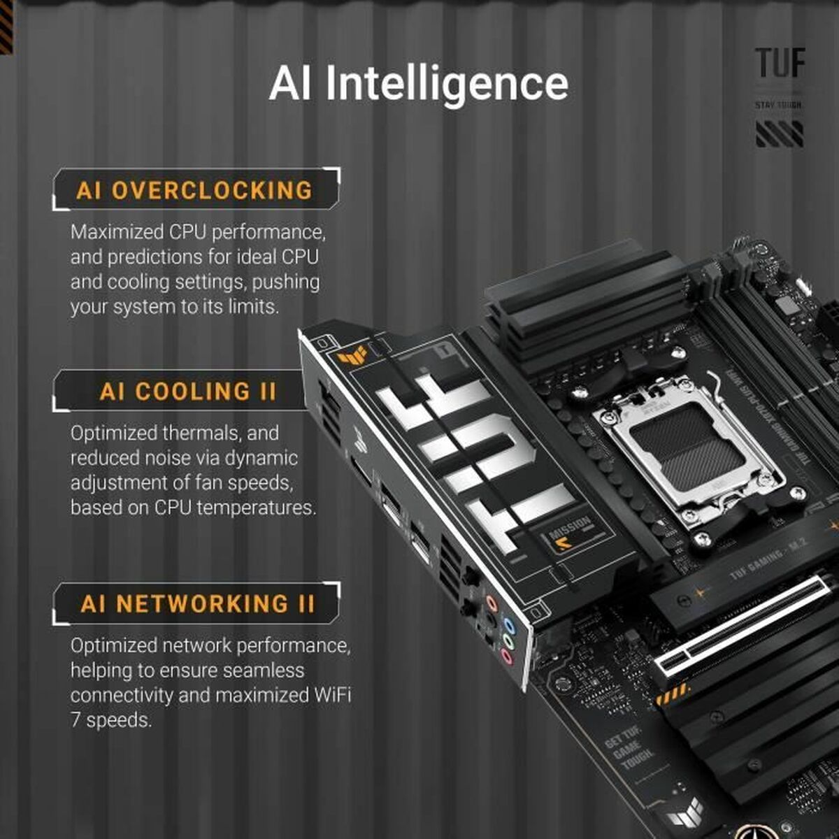 Scheda Madre Asus TUF GAMING X870-PLUS WIFI AMD AM5 AMD 3 S71011272_1