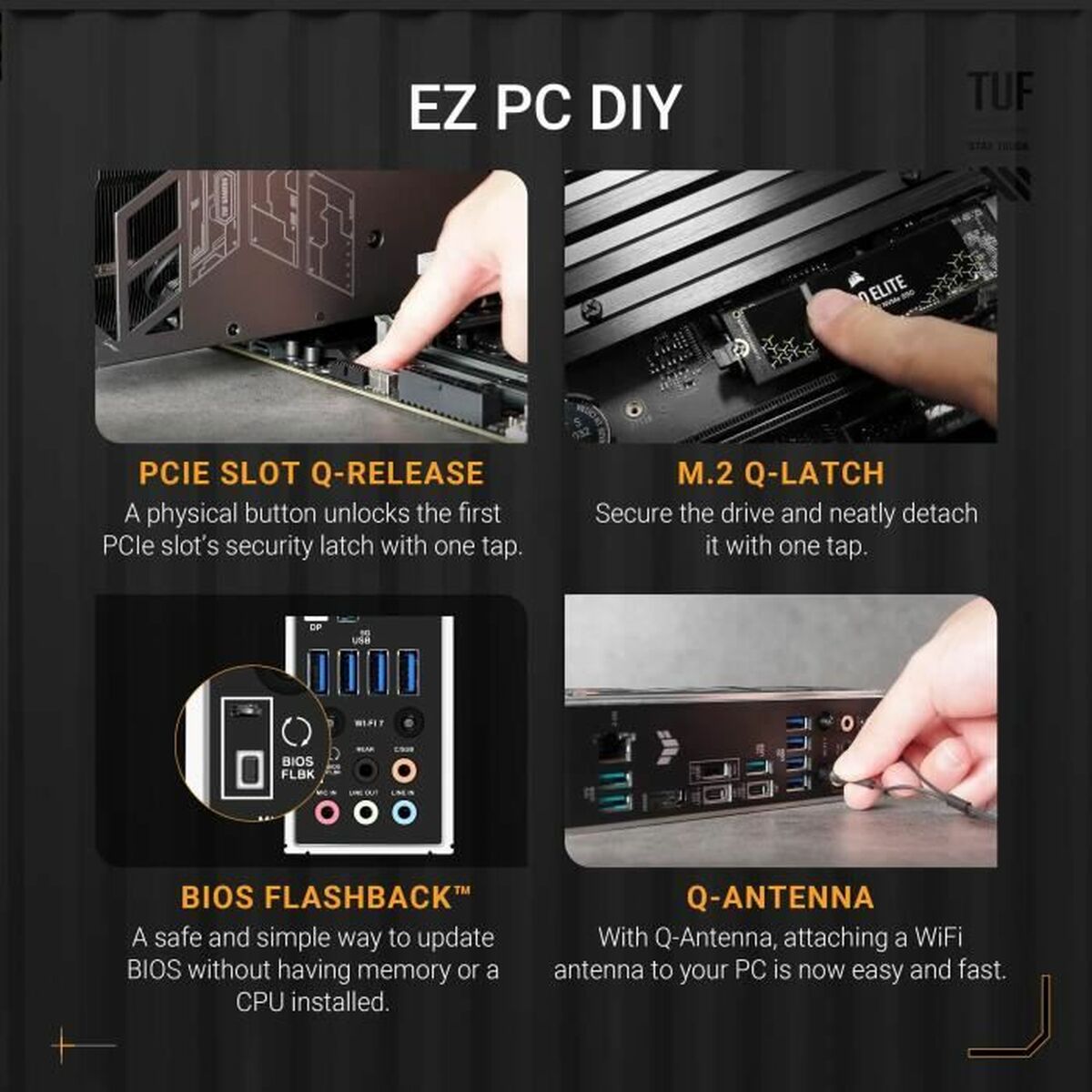 Scheda Madre Asus TUF GAMING X870-PLUS WIFI AMD AM5 AMD 5 S71011272_3