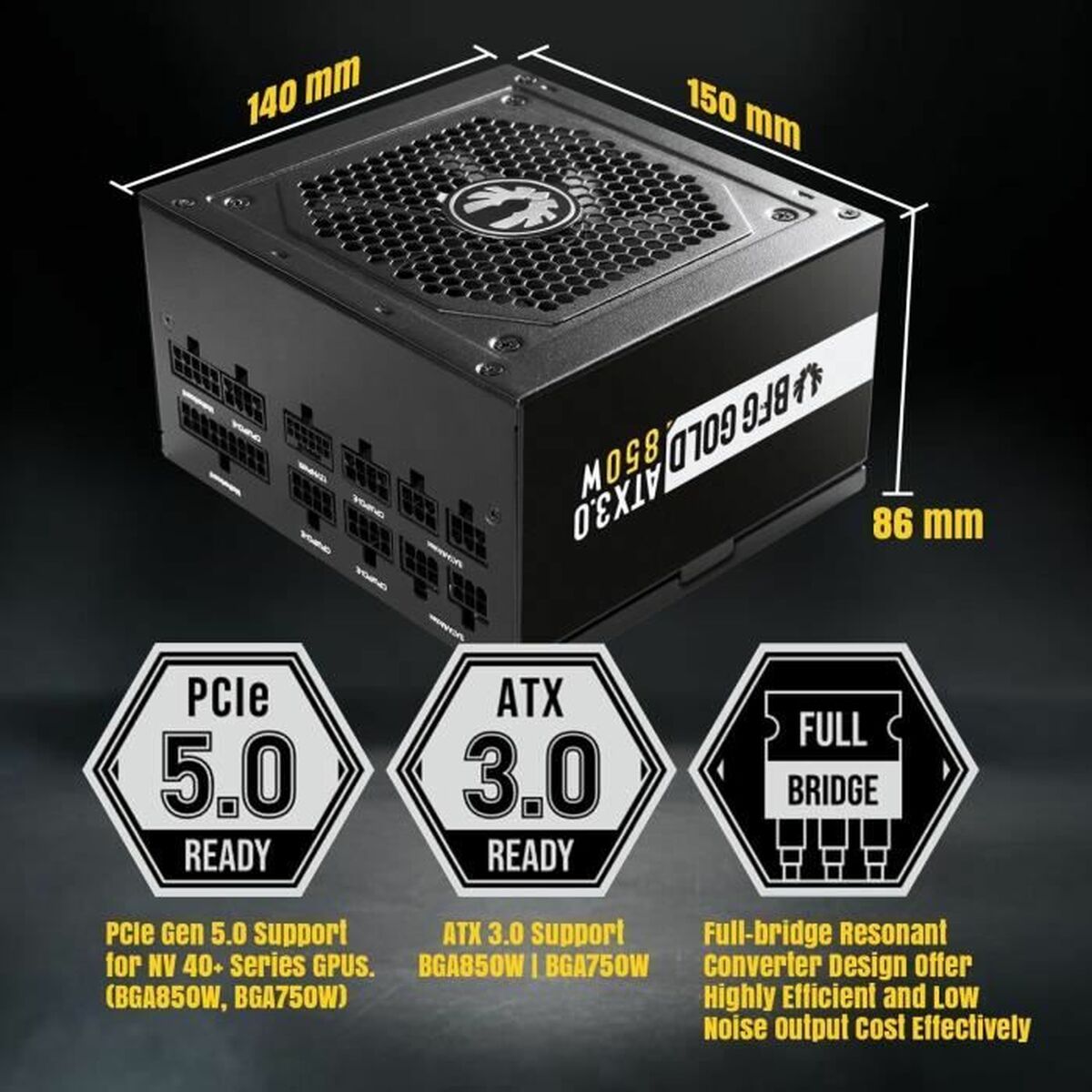 Fonte di Alimentazione BitFenix ATX 5 S71000300_3