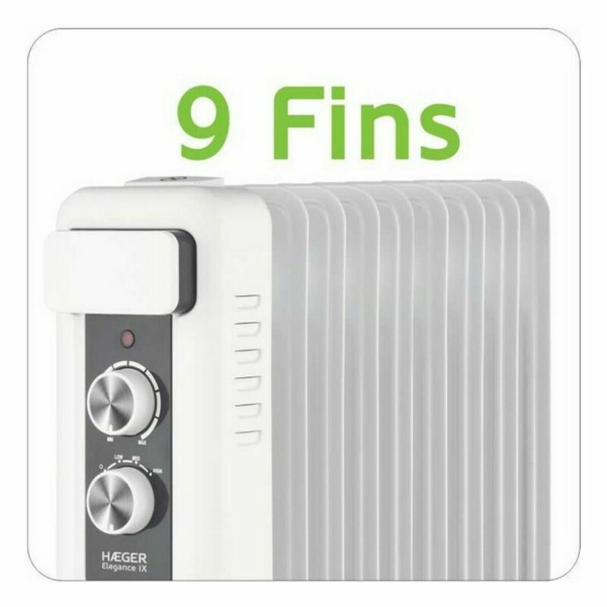 Radiatore a Olio (9 elementi) Haeger OH-009.008A Bianco 2000 W 3 S77099358_1