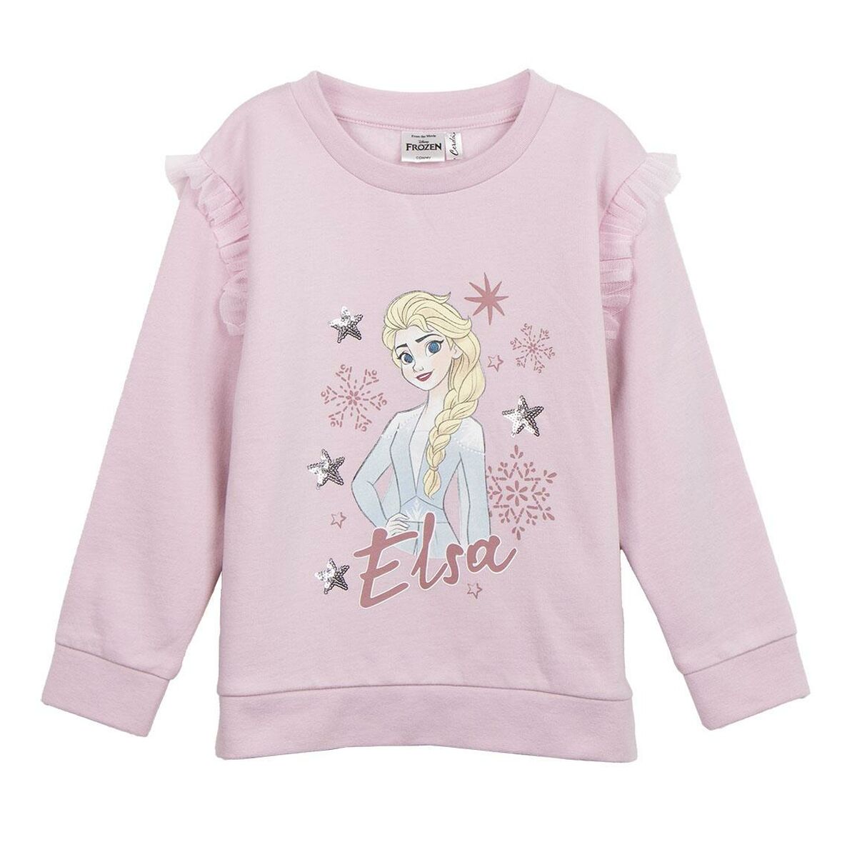 Felpa senza Cappuccio Bambino Frozen Rosa chiaro 2 S0741281_0