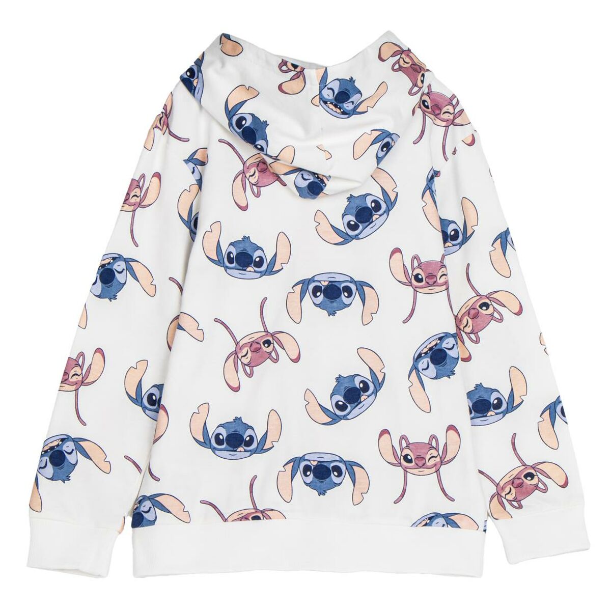 Felpa con Cappuccio da Bambina Stitch Beige 3 S0743117_1