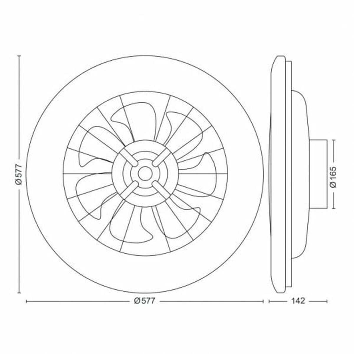 Ventilatore da Soffitto con Luce Philips Bianco 4 S7923906_2