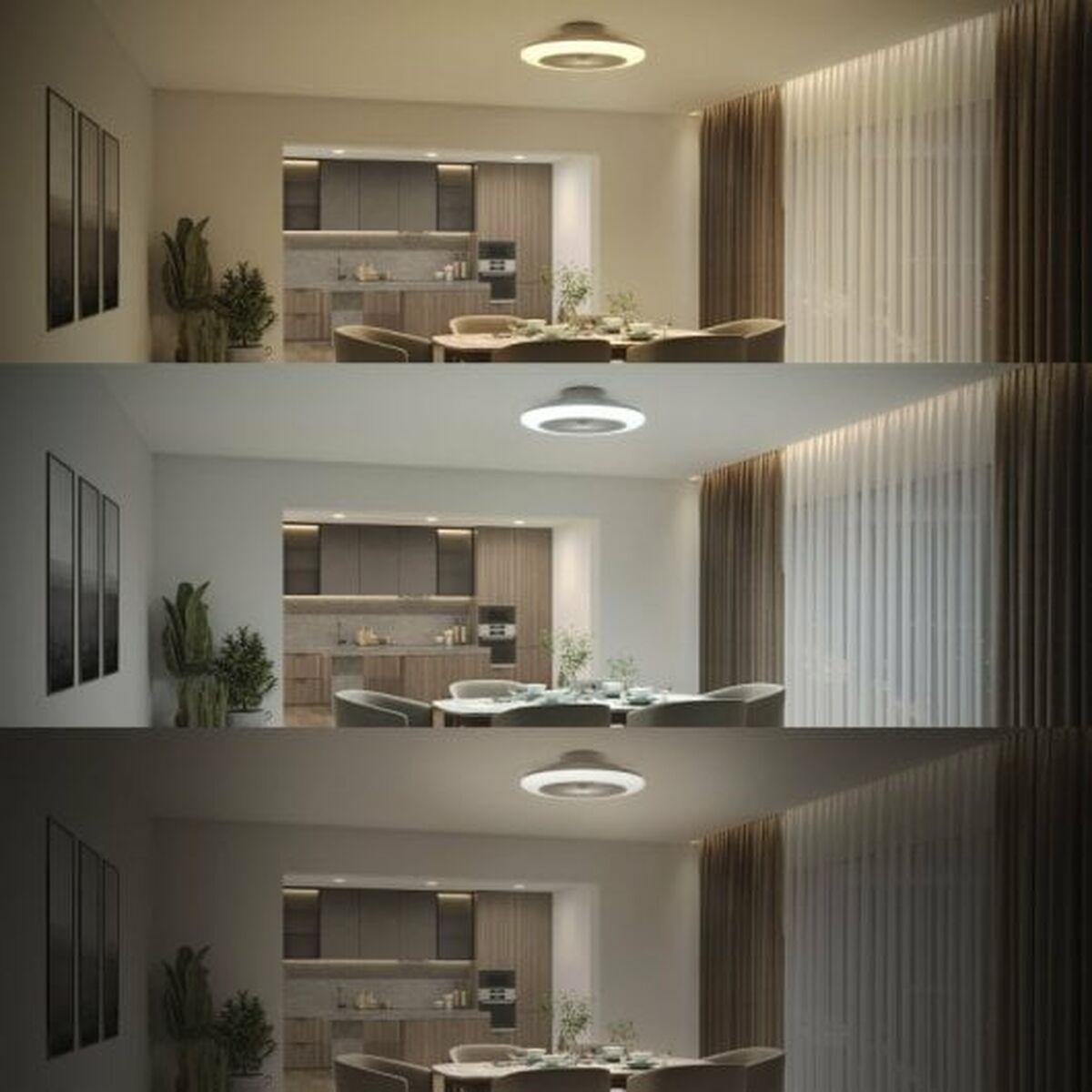 Ventilatore da Soffitto con Luce Philips Bianco 6 S7923906_4