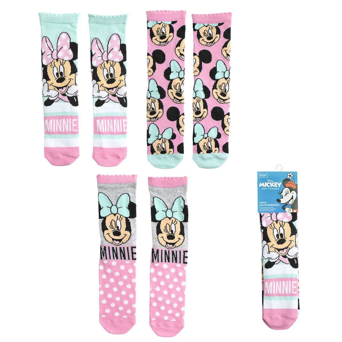 Calzini Minnie Mouse 3 paia 3 S0740925_1