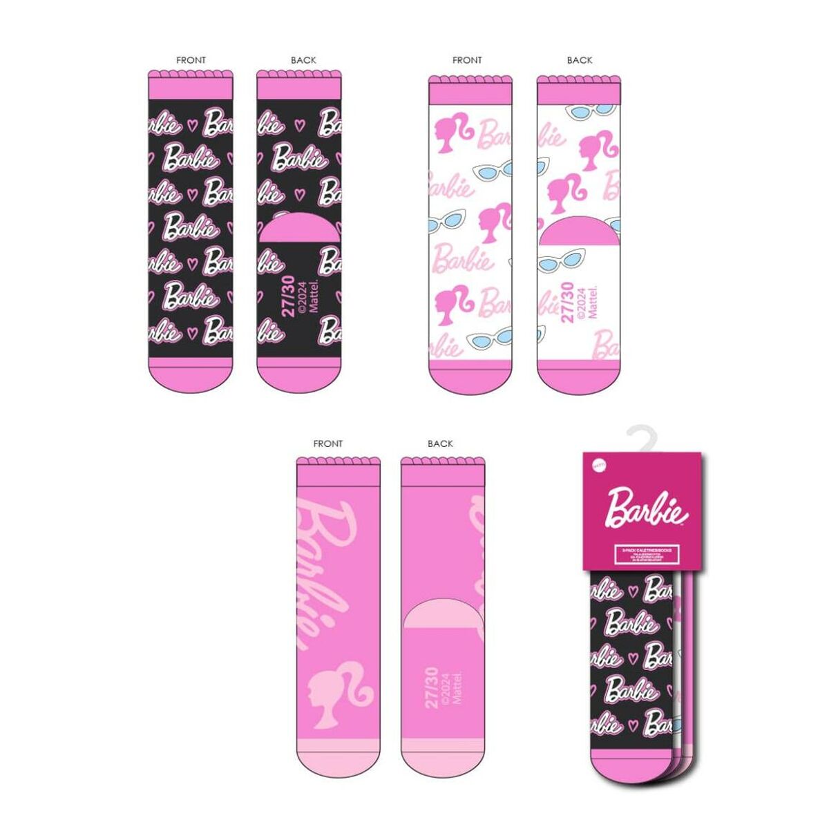 Calzini Barbie 3 paia 8 S0743147_6