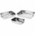 Set di vassoi per Alimenti Excellent Houseware a12402130 Acciaio inossidabile 27 x 20 x 6 cm 31 x 23 x 6 cm 36 x 27 x 6 cm (3 Un 1 S7923979_0